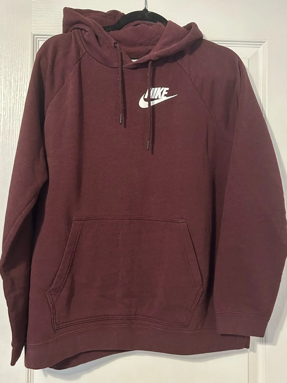 Nike Women’s Maroon Hoodie with White Logo